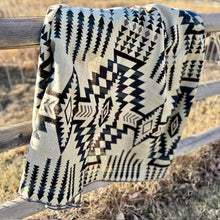 Andean Alpaca Wool Blanket - Forest