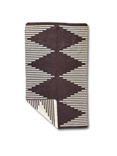 Andean Alpaca Wool Throw Blanket - Coffee