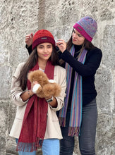 Honeycomb Reversible Beanie: Knit Baby Alpaca Hat