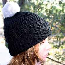 Channel PomPom Beanie - 100% Alpaca