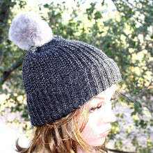 Channel PomPom Beanie - 100% Alpaca