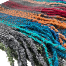 Fringe Alpaca Scarf - Boucle - Eucalyptus