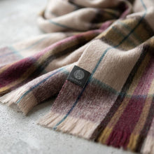 Alpaca Tartan Scarf - Sable
