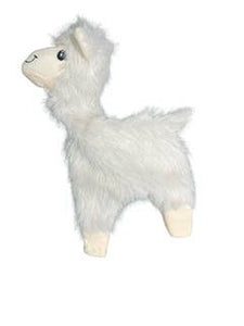 NANDOG My BFF Furry Alpaca Plush Dog Toy -IVORY