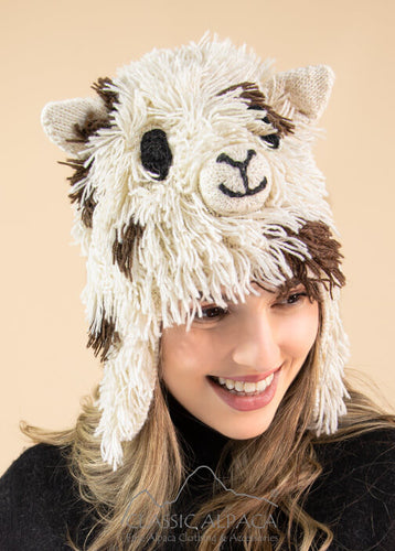 Cute Alpaca Hat with Ear Flaps