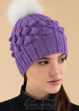 Priscilla Alpaca Hat with Alpaca Fur Pompom