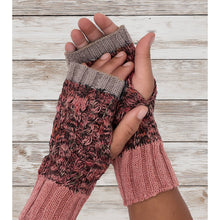 Alpaca Gloves - Braided - Pink Lemonade