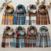 Alpaca Tartan Scarf - Sable