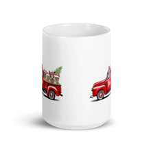Alpaca Christmas Mug, Farm Truck Mug, 15oz Ceramic Mug