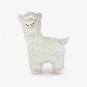 NANDOG My BFF Furry Alpaca Plush Dog Toy -IVORY