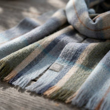 Alpaca Tartan Scarf - Shoreline