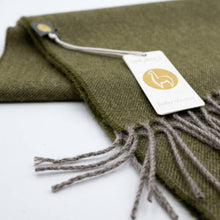 100% Baby Alpaca Scarf - Olive