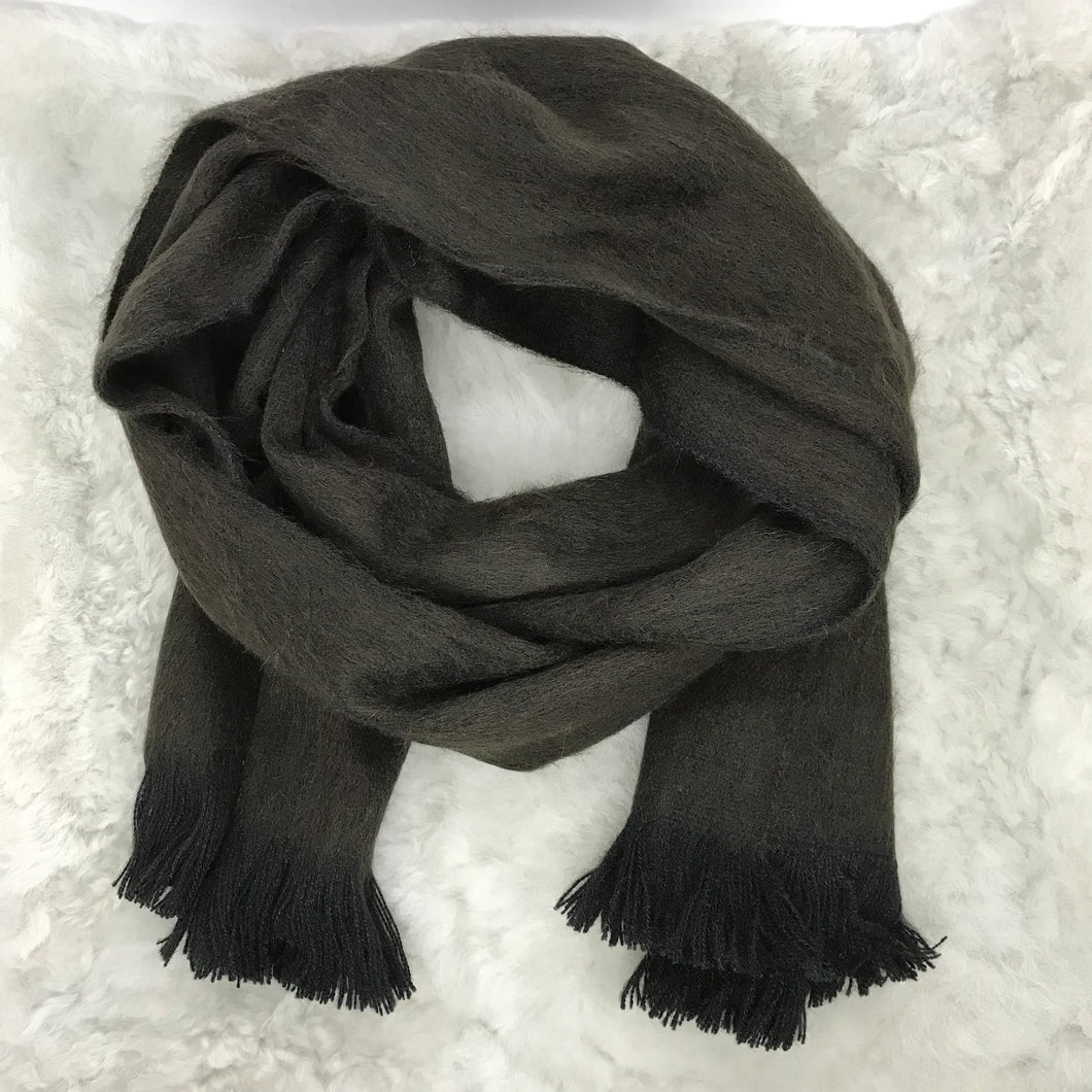 Brown Moose Woven Scarf