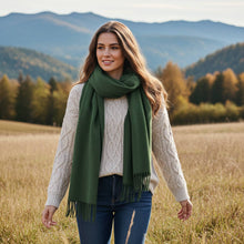 100% Baby Alpaca Scarf - Pistachio