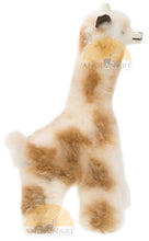 Alpaca Fur Stuffed Giraffe 14" Tall - US STOCK