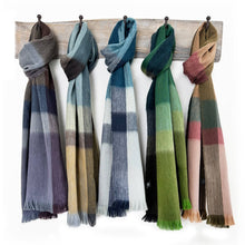NEW! Alpaca Plaid Scarf - Golden Coast