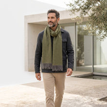 100% Baby Alpaca Scarf - Olive