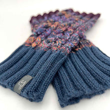 Alpaca Fngerless Gloves - Braided - Galaxy
