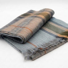 Alpaca Tartan Scarf - Shoreline