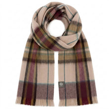 Alpaca Tartan Scarf - Sable