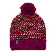Kid's Beanie Alpaca - Speckle - Pink Punch