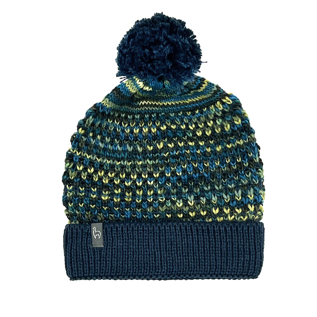 Alpaca Beanie Hat - Speckle - Bluefish
