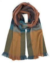 Alpaca Plaid Scarf - Rustic Dune