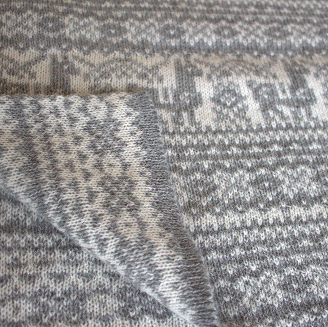 Alpaca Fair Isle Scarf