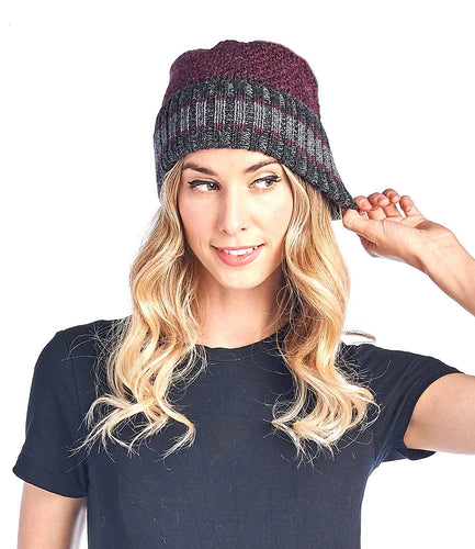 Alpaca Beanie - Carrera - Sangria