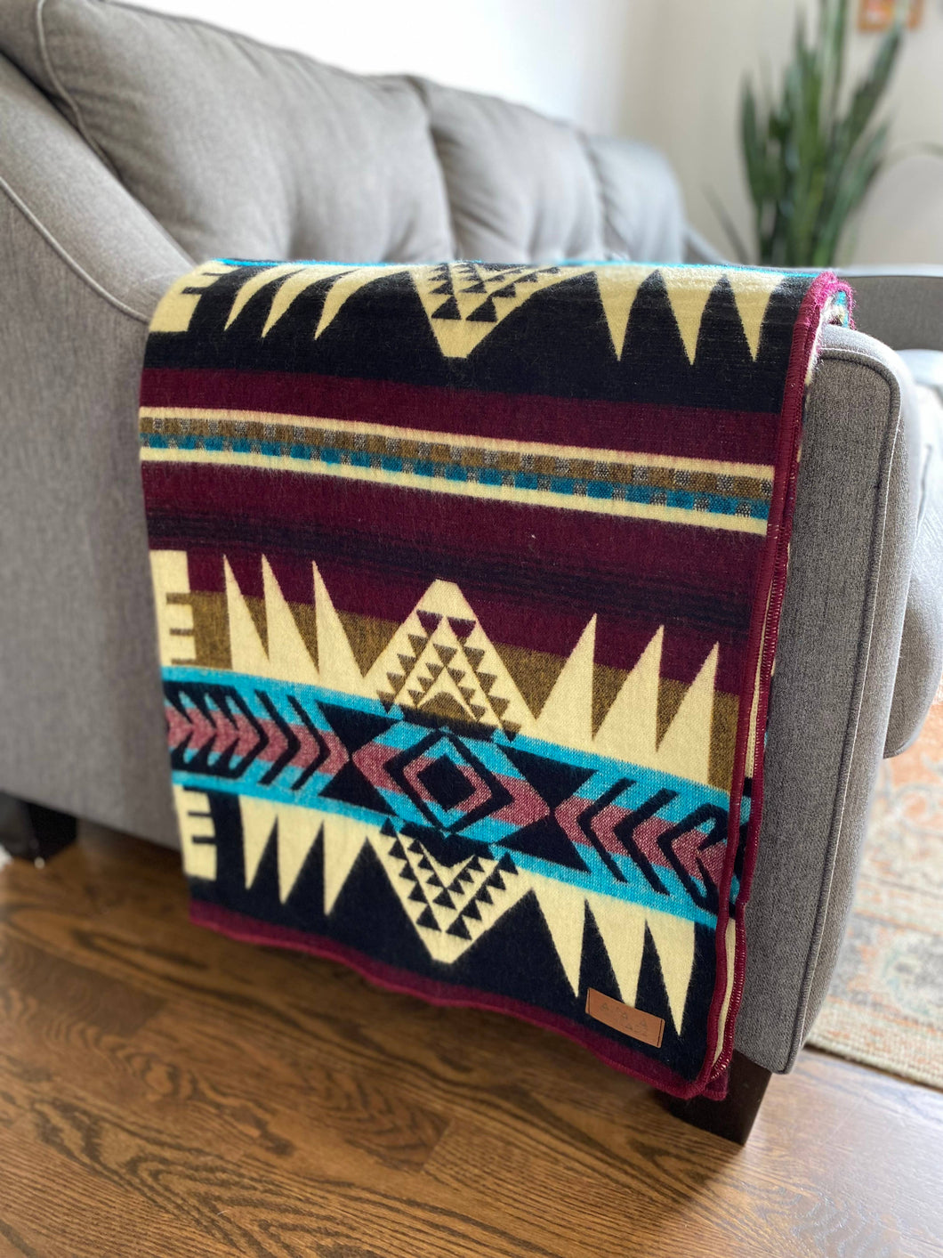 Andean Alpaca Wool Blanket - Southwest