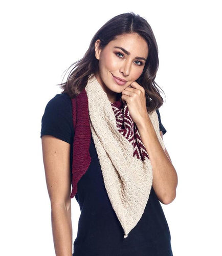 Alpaca Scarf - Native - Sangria