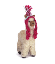 Felted Cria  5.5" with Chullo Hat