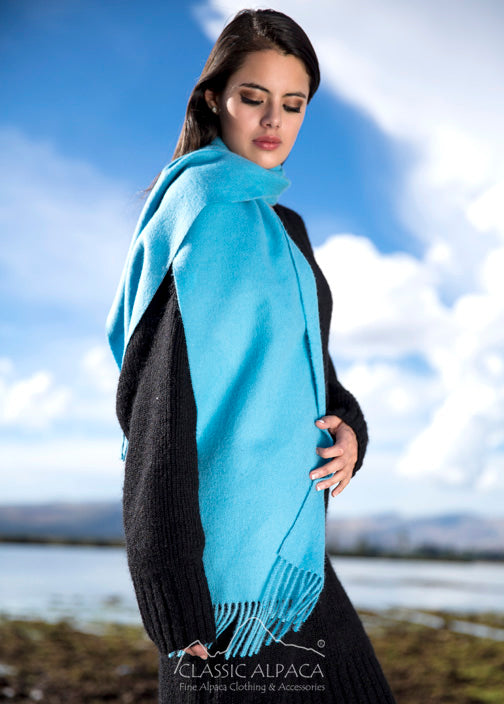 Scarf Woven & Brushed Alpaca