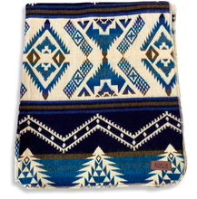 Andean Alpaca Wool Blanket - Cobalt Blue