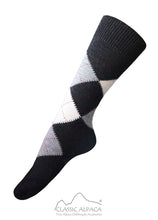 Alpaca Argyle Dress Socks