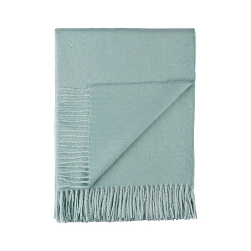 100% Baby Alpaca Throw - Sea Glass