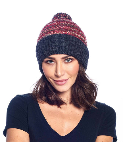 Alpaca Beanie - Speckle - Ruby